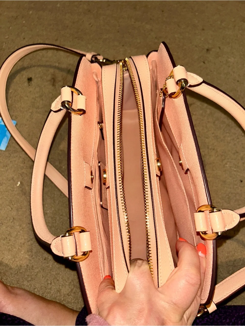 Coach pebble leather